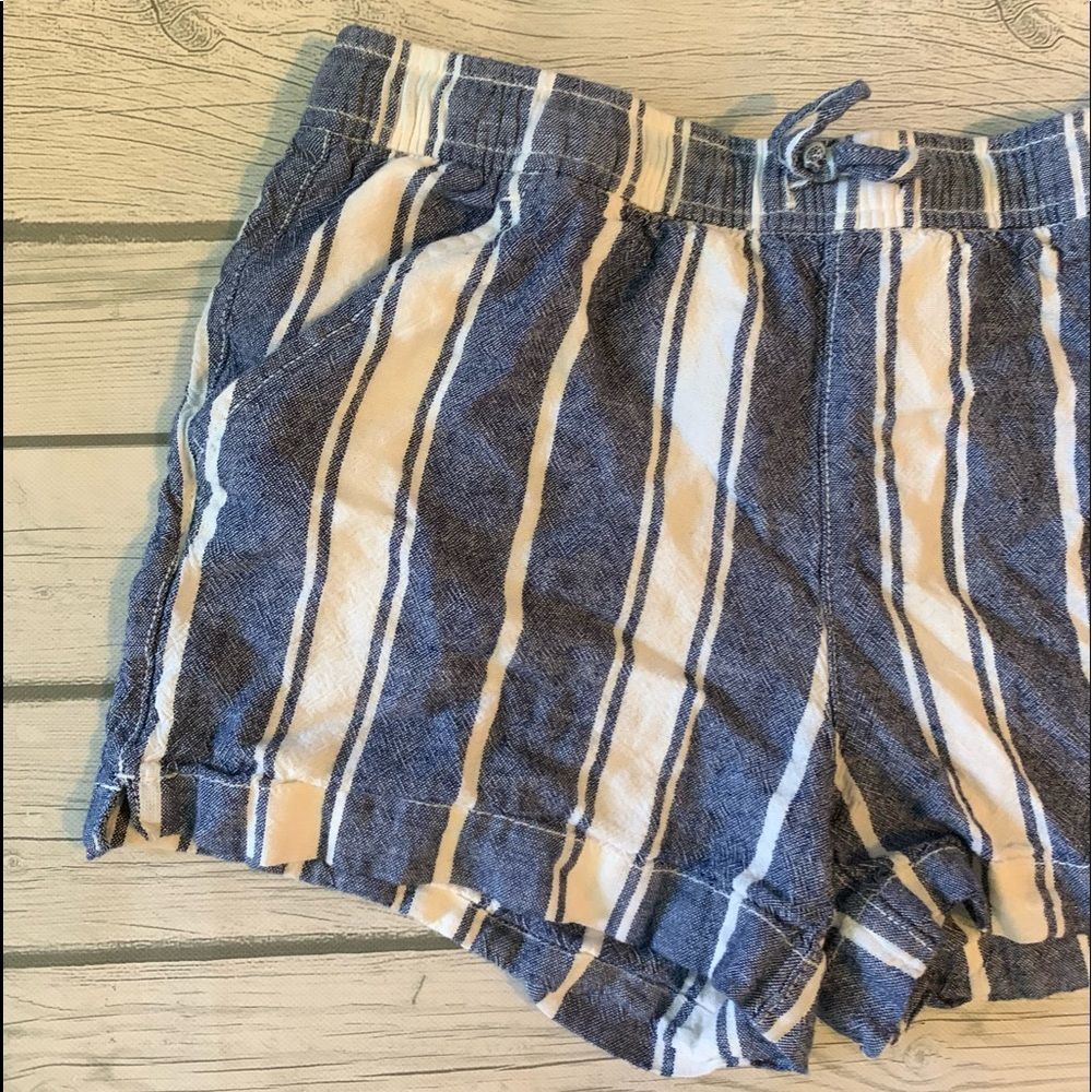 Girls Old Navy linen blend striped shorts-XXL - Picture 2 of 5